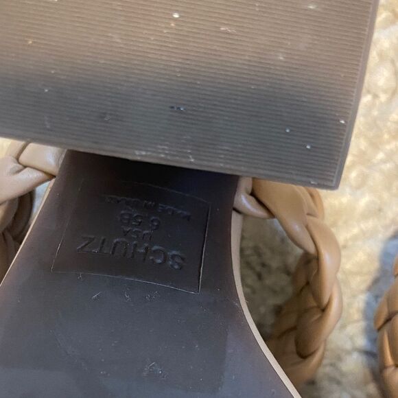 SCHUTZ Tan Braided Block Heel - Picture 10 of 10